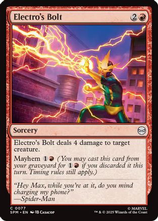 Electro's Bolt  [Foil]  (SPM-077) - [Marvel's Spider-Man]