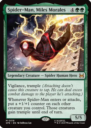 Spider-Man, Miles Morales  [Foil]  (SPE, MAR-018) - [Marvel's Spider-Man: Eternal-Legal] - Trinity Hobby