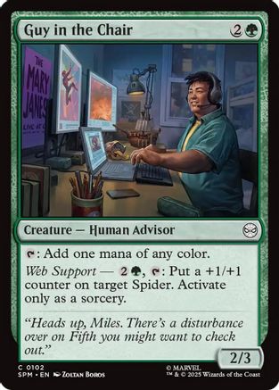 Guy in the Chair  [Foil]  (SPM-102) - [Marvel's Spider-Man] - Trinity Hobby