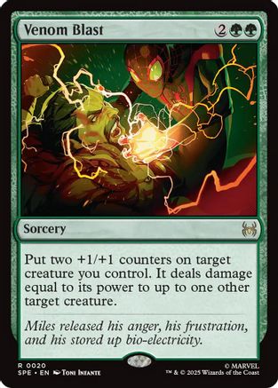 Venom Blast  [Foil]  (SPE, MAR-020) - [Marvel's Spider-Man: Eternal-Legal] - Trinity Hobby