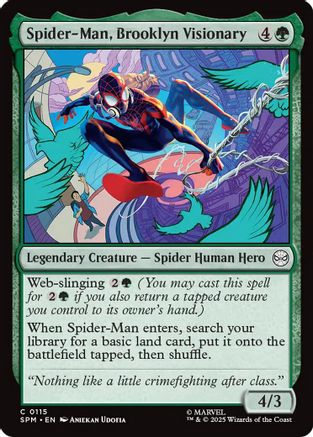 Spider-Man, Brooklyn Visionary  [Foil]  (SPM-115) - [Marvel's Spider-Man] - Trinity Hobby