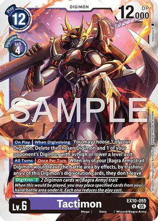 Tactimon (EX10-055) - [Sinister Order] Foil - Trinity Hobby