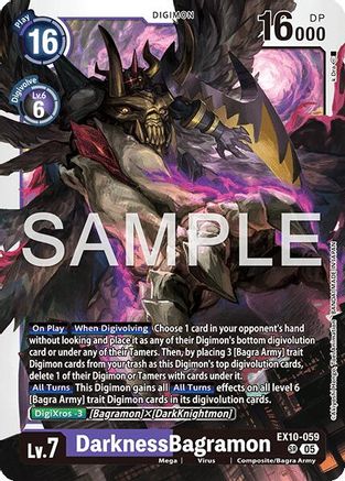 DarknessBagramon (EX10-059) - [Sinister Order] Foil - Trinity Hobby