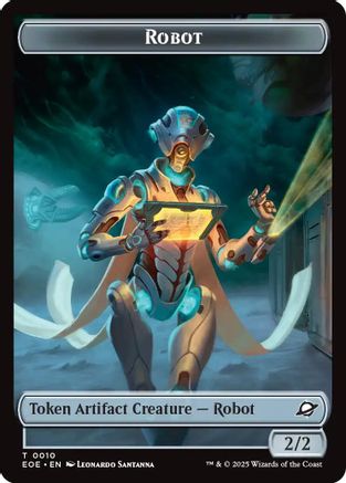 Robot // Lander (0005) Double-Sided Token  (EOE-10 // 5) - [Edge of Eternities] - Trinity Hobby