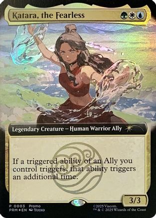 Katara, the Fearless (Extended Art)  [Foil]  (MEDIA-003) - [Media Promos] - Trinity Hobby