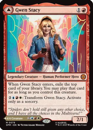 Gwen Stacy  [Foil]  (SPM-078) - [Marvel's Spider-Man] - Trinity Hobby