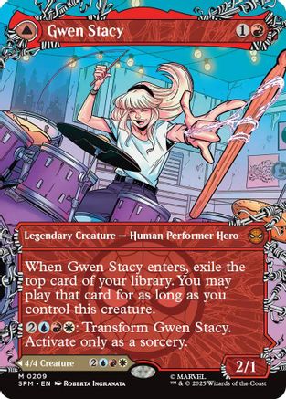 Gwen Stacy (0209) (Borderless)  (SPM-209) - [Marvel's Spider-Man] - Trinity Hobby