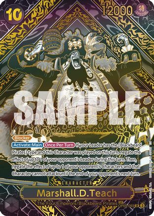 Marshall.D.Teach (SP) (Gold) (OP09-093) - [Legacy of the Master] Foil - Trinity Hobby