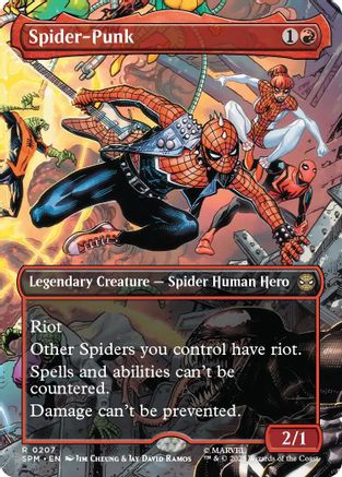 Spider-Punk (0207) (Borderless)  [Foil]  (SPM-207) - [Marvel's Spider-Man] - Trinity Hobby