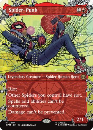 Spider-Punk (0210) (Borderless)  [Foil]  (SPM-210) - [Marvel's Spider-Man]