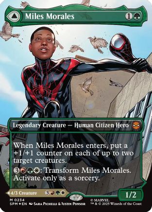 Miles Morales (0234) (Borderless)  [Foil]  (SPM-234) - [Marvel's Spider-Man] - Trinity Hobby