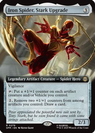 Iron Spider, Stark Upgrade (Extended Art)  [Foil]  (SPM-279) - [Marvel's Spider-Man] - Trinity Hobby