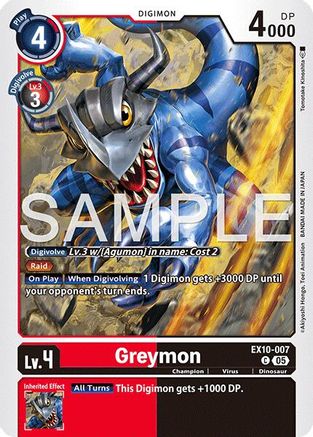 Greymon (EX10-007) - [Sinister Order] - Trinity Hobby