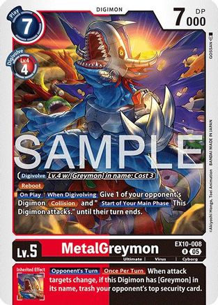 MetalGreymon (EX10-008) - [Sinister Order] Foil - Trinity Hobby