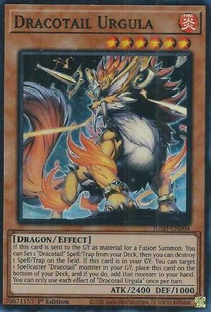 Dracotail Urgula (Super Rare) [JUSH-EN004] - Justice Hunters 1st Edition - Super Rare - Trinity Hobby