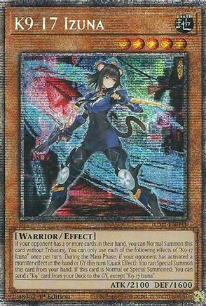 K9-17 Izuna (Starlight Rare) [JUSH-EN031] - Justice Hunters 1st Edition - Starlight Rare - Trinity Hobby