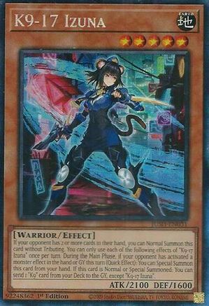 K9-17 Izuna (CR) [JUSH-EN031] - Justice Hunters 1st Edition - Collector's Rare - Trinity Hobby