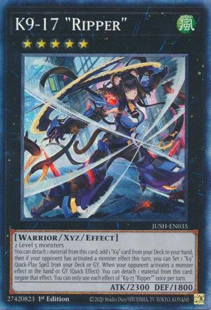 K9-17 "Ripper" (CR) [JUSH-EN035] - Justice Hunters 1st Edition - Collector's Rare - Trinity Hobby