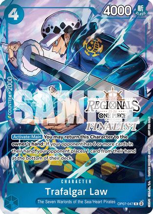 Trafalgar Law (Offline Regional Finalist Card Set 2025 Vol.2) (OP07-047) - [One Piece Promotion Cards] Foil