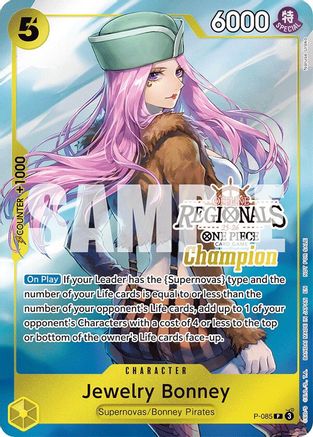 Jewelry Bonney (Offline Regional Champion Card Set 2025 Vol.2) (P-085) - [One Piece Promotion Cards] Foil