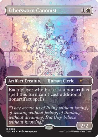 Ethersworn Canonist (Galaxy Foil)  [Foil]  (SLD-2102) - [Secret Lair Drop Series] - Trinity Hobby