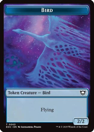Bird // Pest Double-Sided Token  [Foil]  (EOC-3 // 9) - [Commander: Edge of Eternities] - Trinity Hobby