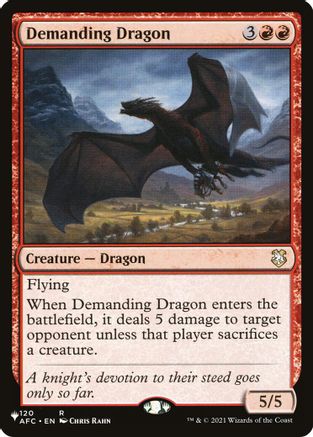 Demanding Dragon  (LIST-120) - [The List Reprints] - Trinity Hobby
