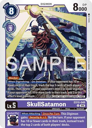 SkullSatamon (EX10-049) - [Sinister Order] - Trinity Hobby