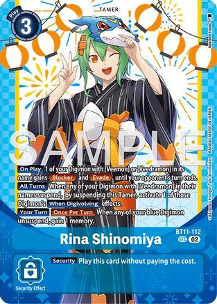 Rina Shinomiya (Premium Heroines Set Ver.2) (BT11-112) - [Dimensional Phase] Foil
