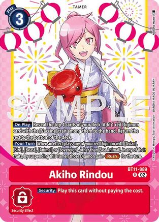 Akiho Rindou (Premium Heroines Set Ver.2) (BT11-089) - [Dimensional Phase] Foil