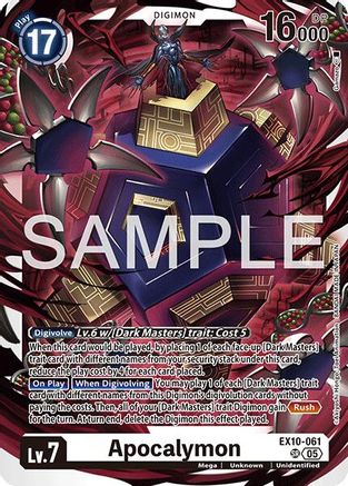 Apocalymon (EX10-061) - [Sinister Order] Foil - Trinity Hobby