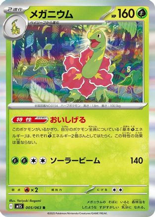 Meganium (Japanese)  005/063 - [m1S Mega Symphonia] - Trinity Hobby