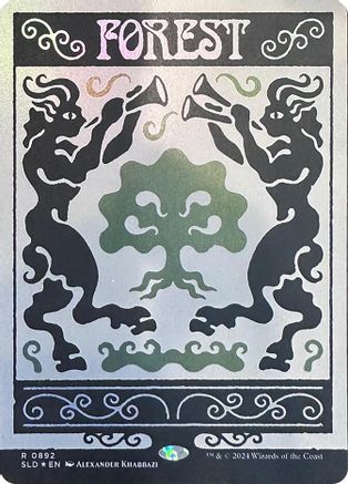 Forest (0892) (Rainbow Foil)  [Foil]  (SLD-892) - [Secret Lair Drop Series] - Trinity Hobby