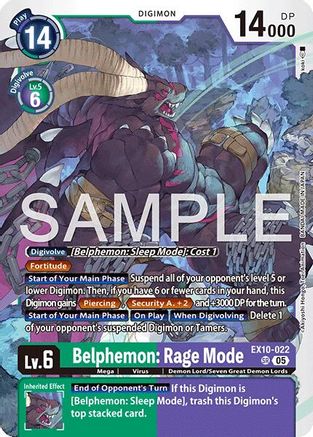 Belphemon: Rage Mode (EX10-022) - [Sinister Order] Foil - Trinity Hobby