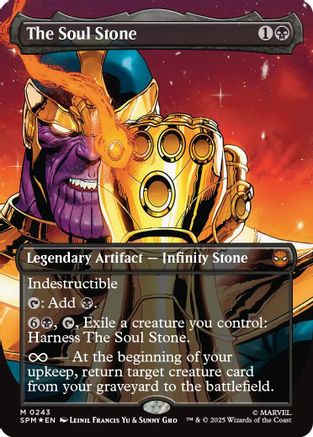 The Soul Stone (Borderless)  [Foil]  (SPM-243) - [Marvel's Spider-Man] - Trinity Hobby