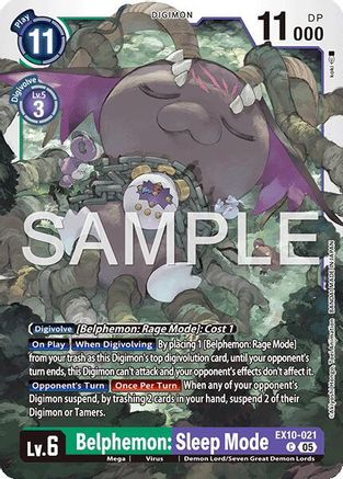 Belphemon: Sleep Mode (EX10-021) - [Sinister Order] - Trinity Hobby