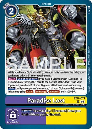 Paradise Lost (EX10-071) - [Sinister Order] - Trinity Hobby