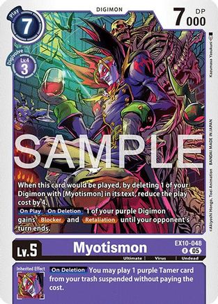 Myotismon (EX10-048) - [Sinister Order] Foil - Trinity Hobby