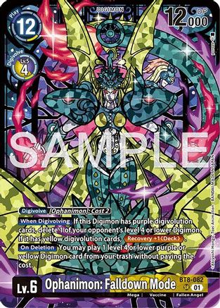 Ophanimon Falldown Mode (Premium Heroines Set Ver.2) (BT8-082) - [New Awakening] Foil