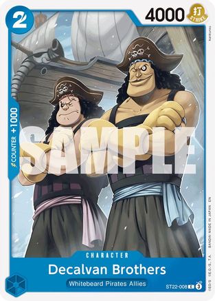 Decalvan Brothers (ST22-008) - [Starter Deck 22: Ace & Newgate]