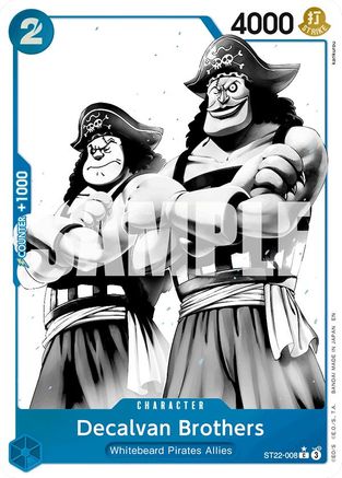 Decalvan Brothers (Parallel) (ST22-008) - [Starter Deck 22: Ace & Newgate] Foil