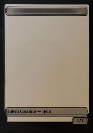Blank Hero Token  (UMP-) - [Unique and Miscellaneous Promos] - Trinity Hobby