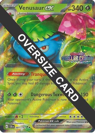 Venusaur ex - (001/null) Holofoil [Jumbo Cards]