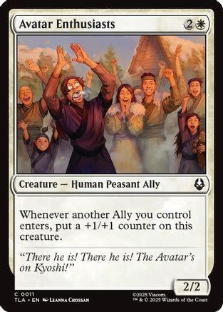 Avatar Enthusiasts  [Foil]  (TLA-011) - [Avatar: The Last Airbender] - Trinity Hobby