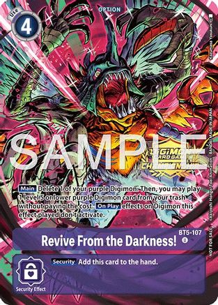 Revive From the Darkness! (Championship 25-26 Tamers Pack Season 1) (BT5-107) - [Battle of Omni] Foil