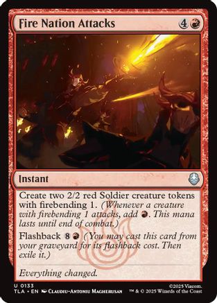 Fire Nation Attacks  [Foil]  (TLA-133) - [Avatar: The Last Airbender] - Trinity Hobby