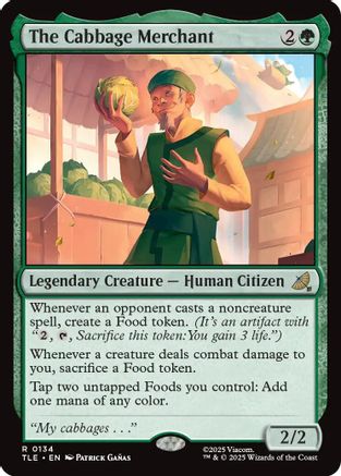 The Cabbage Merchant  [Foil]  (TLE-134) - [Avatar: The Last Airbender: Eternal-Legal] - Trinity Hobby