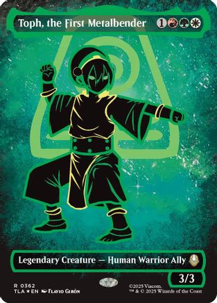Toph, the First Metalbender (Borderless Battle Pose)  [Foil]  (TLA-362) - [Avatar: The Last Airbender] - Trinity Hobby