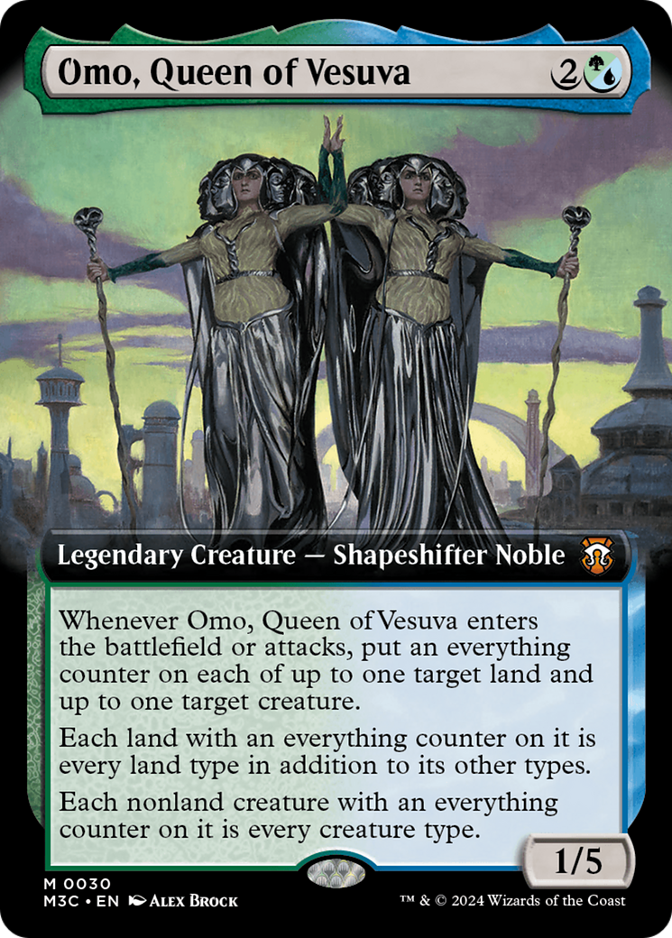 Omo, Queen of Vesuva (Extended Art) [Modern Horizons 3 Commander] - Trinity Hobby