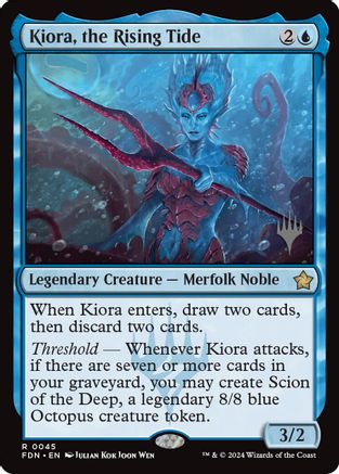 Kiora, the Rising Tide  [Foil]  (PPEOE-045) - [Promo Pack: Edge of Eternities] - Trinity Hobby